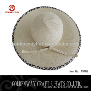 Custom 2015 New Design Promoção baratos tricô de papel moda senhoras trilby chapéu